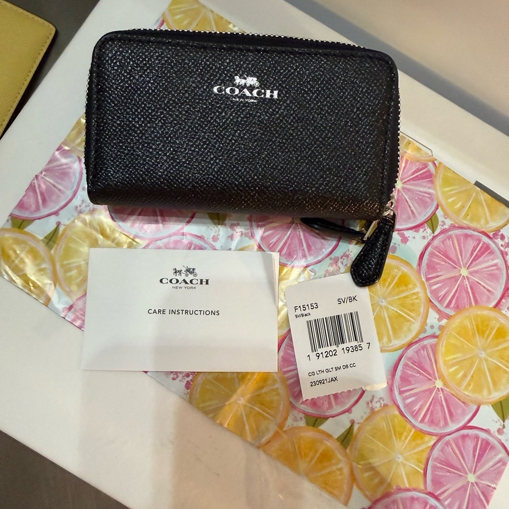 Coach Black Textured Wallet